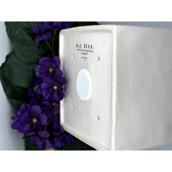 Rae Dunn Ceramic Birdhouse With "Peace" Design - Picture 6 of 9